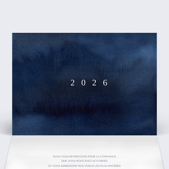 Carte de vœux entreprise Calendrier Feldspath Intérieur Gauche