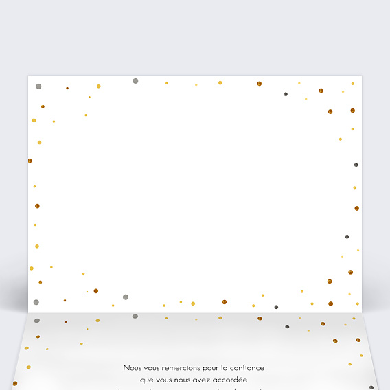 Carte de vœux entreprise Calendrier Voeux Intérieur Gauche