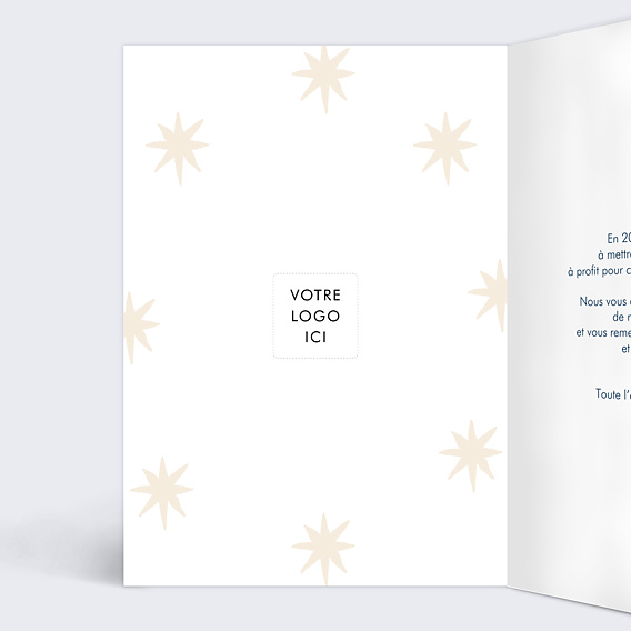 Carte de vœux entreprise Cosmic Intérieur Gauche