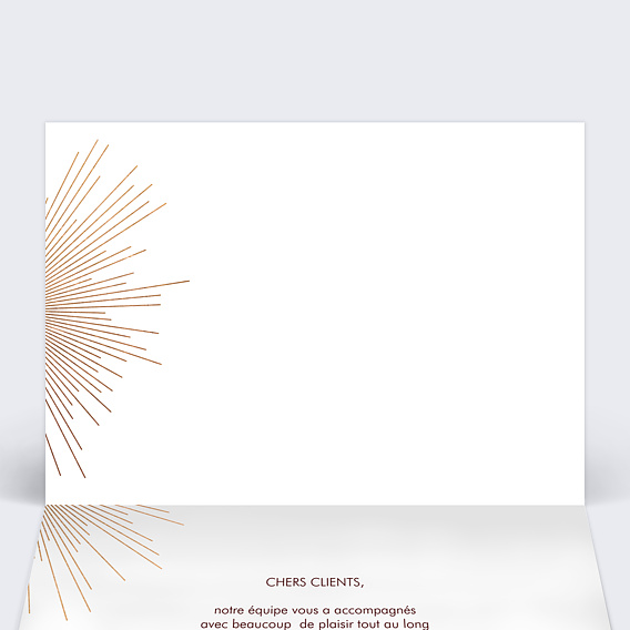 Carte de vœux entreprise Logo Calendrier Intérieur Gauche