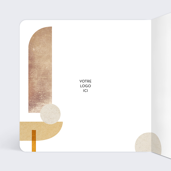 Carte de vœux entreprise Abstract Intérieur Gauche