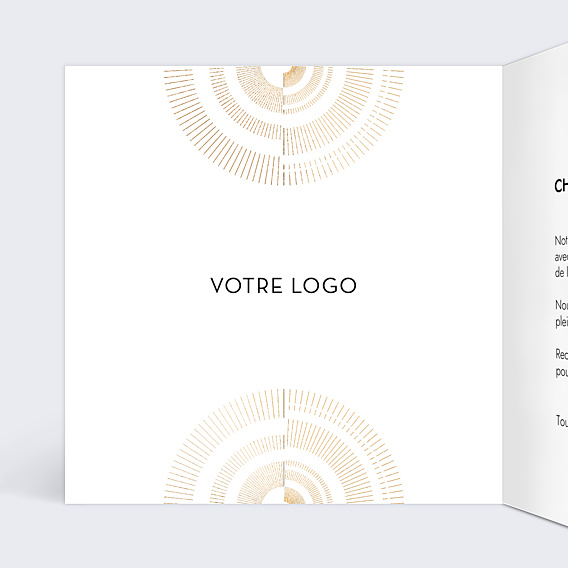 Carte de Voeux Entreprise Horloge