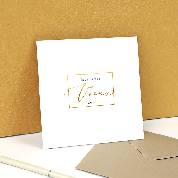 Carte de vœux entreprise Voeux Manuscrits Après 3