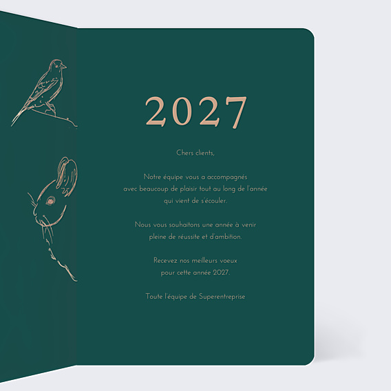 Carte de Voeux Entreprise Animaux