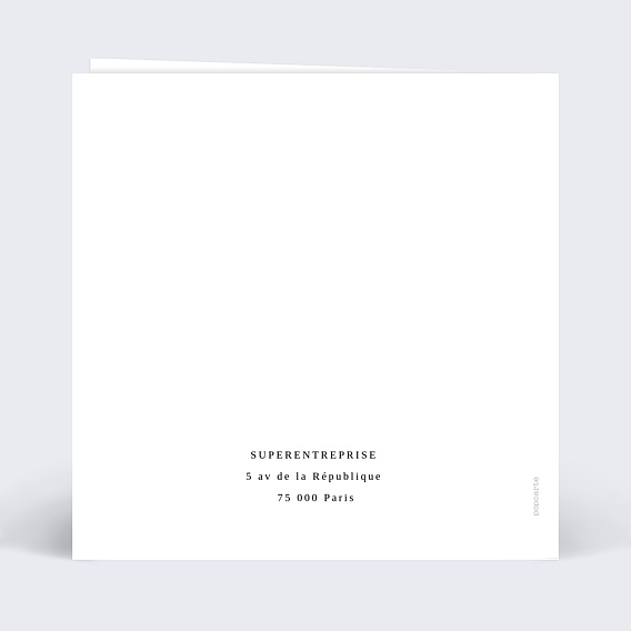 Carte de vœux entreprise Voilier Verso