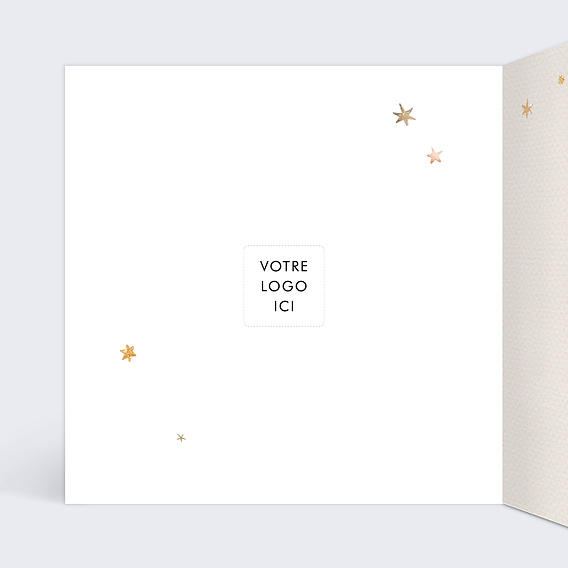 Carte de vœux entreprise Monde suspendu Intérieur Gauche