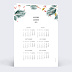 Carte de Voeux Entreprise Calendrier Sylvestre