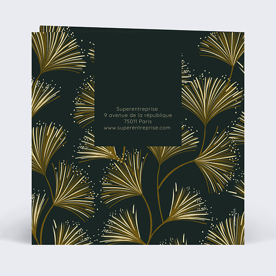 Carte de vœux entreprise Ombelle  Verso