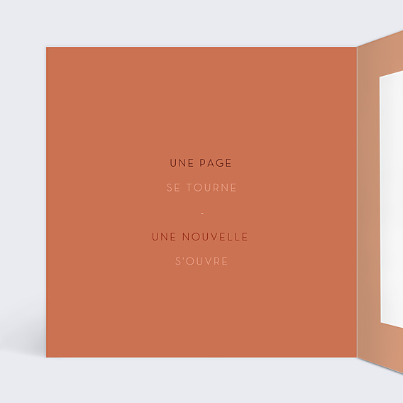 Carte de Voeux Entreprise Cuivrée