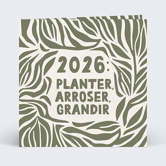 Carte de vœux entreprise Motifs nature