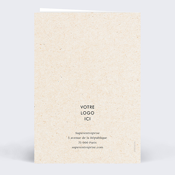Carte de Voeux Entreprise Arbre fleuri