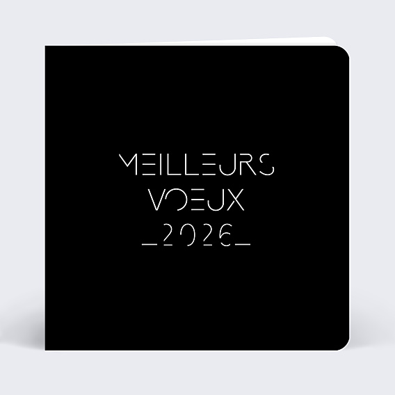 Carte de Voeux Entreprise Minimaliste
