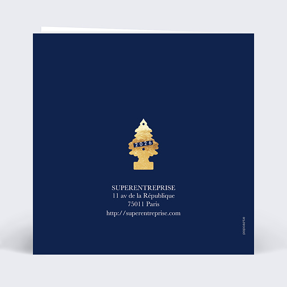 Carte de vœux entreprise Routier Verso