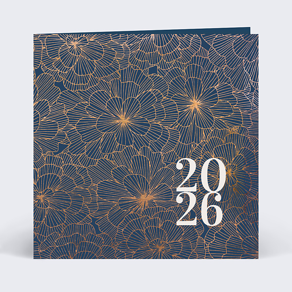 Carte de vœux entreprise Spiralée Recto