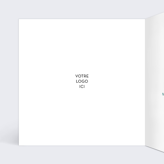 Carte de vœux entreprise Filaments Intérieur Gauche