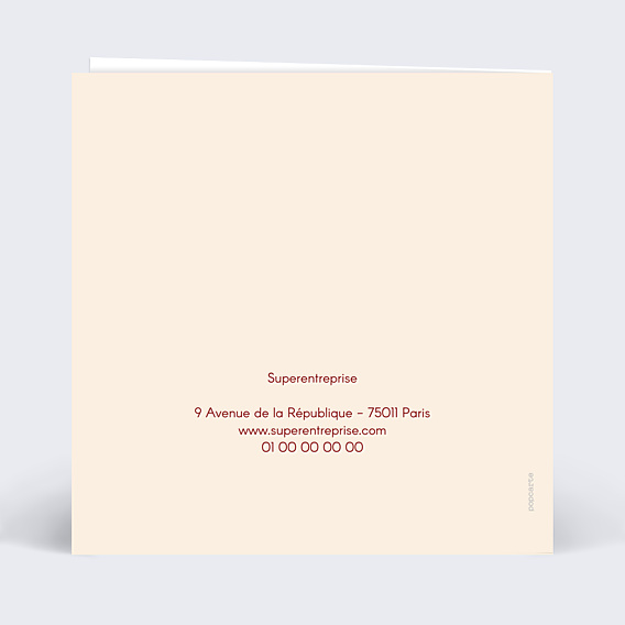 Carte de Voeux Entreprise Pêle-mêle de Noël