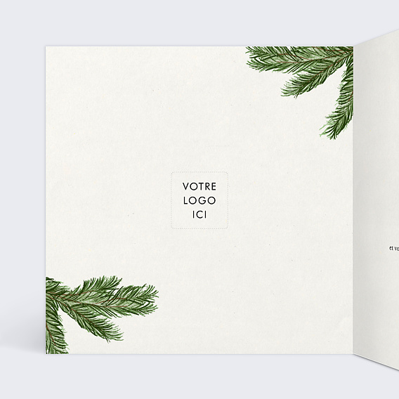 Carte de vœux entreprise Joli Brin Intérieur Gauche