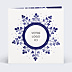 Carte de Voeux Entreprise Flocon aquarelle