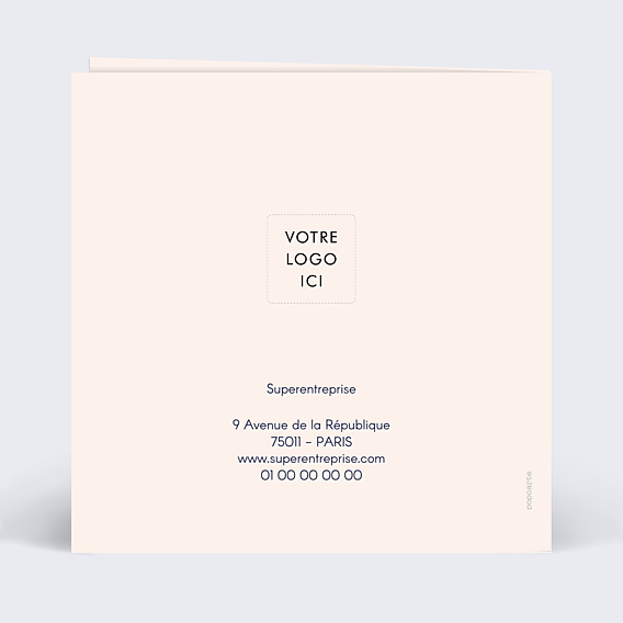Carte de Voeux Entreprise Ombré
