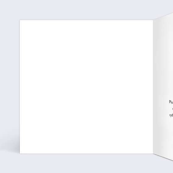 Carte de vœux entreprise Dorure Finesse Intérieur Gauche