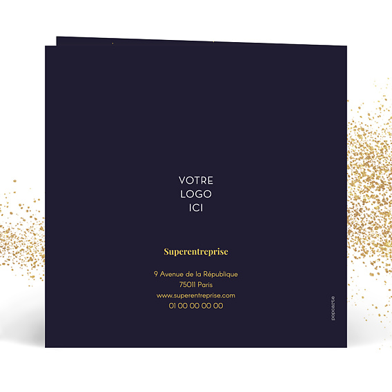 Carte de vœux entreprise Montagnes Russes Verso