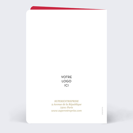 Carte de vœux entreprise Polyglotte Verso