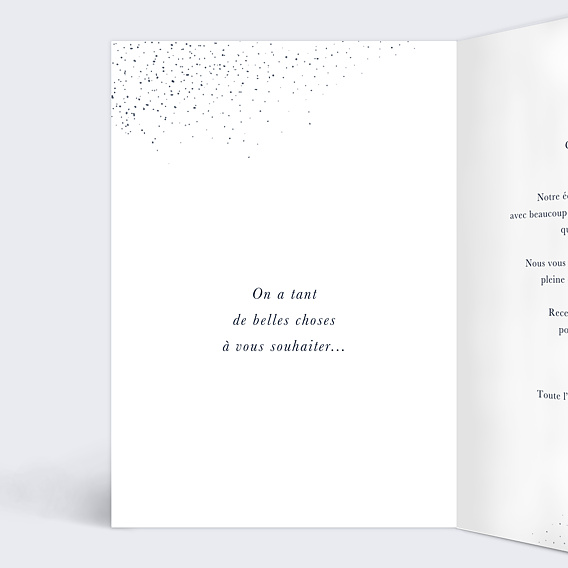 Carte de vœux entreprise Sous la Neige Intérieur Gauche