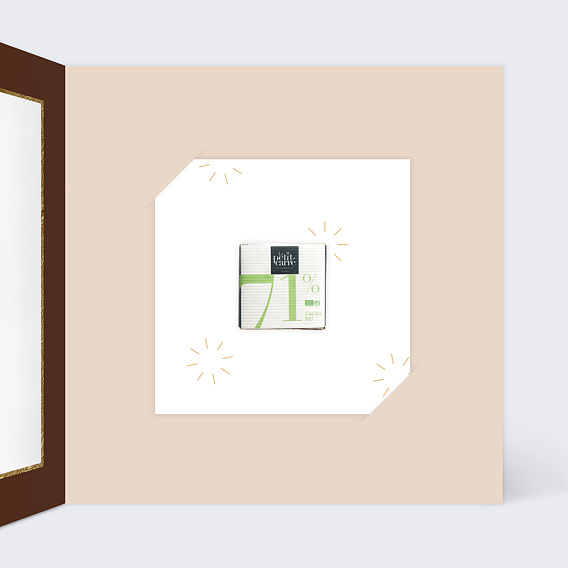 Carte de vœux entreprise Chocolat Succès Intérieur Droit