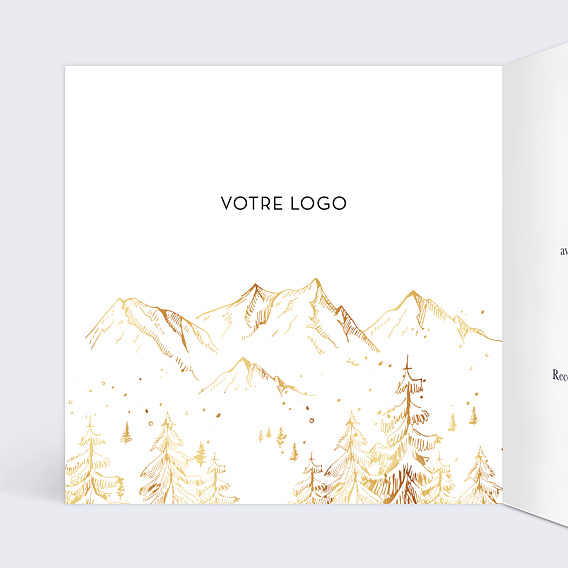 Carte de vœux entreprise Routier Intérieur Gauche