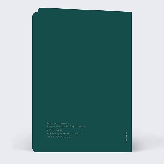 Carte de vœux entreprise Animaux Verso