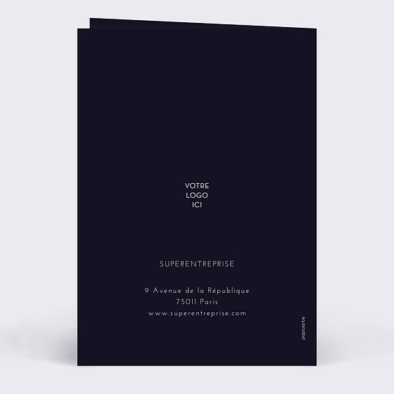 Carte de vœux entreprise Botanique Verso