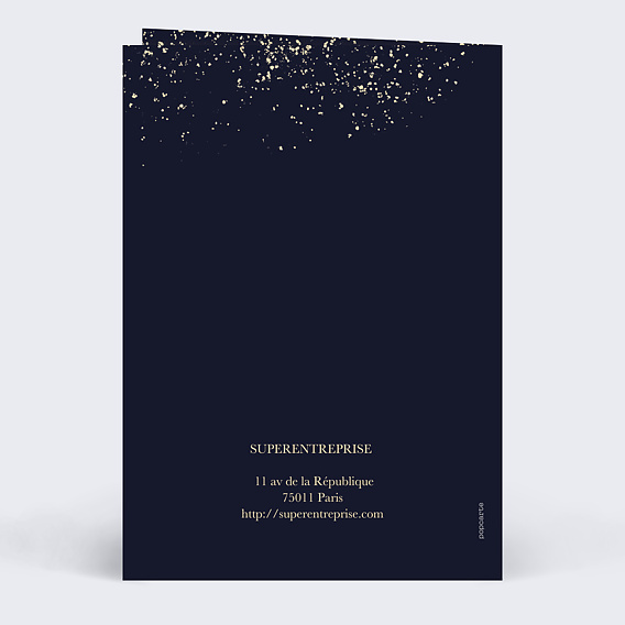 Carte de vœux entreprise Bulles Fraîches Verso