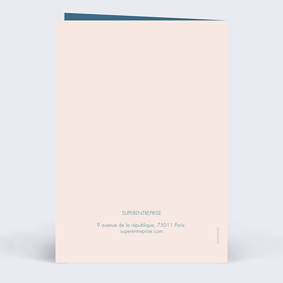 Carte de vœux entreprise Chiffres humains Verso