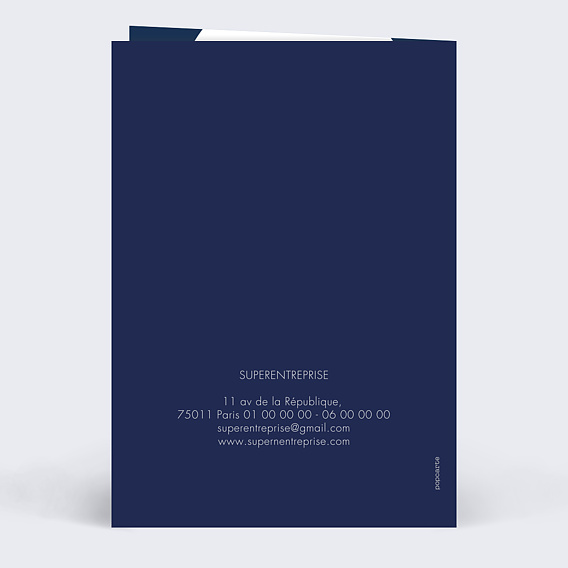 Carte de vœux entreprise Cle du Succes Verso