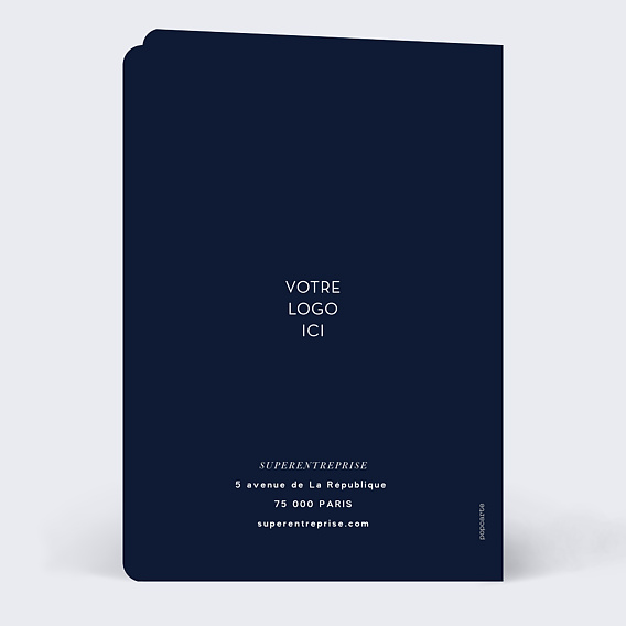 Carte de vœux entreprise Cosmos Verso