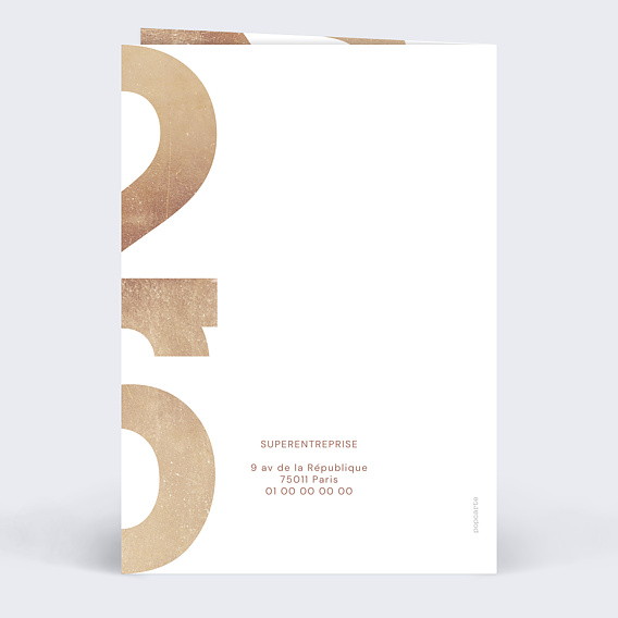 Carte de vœux entreprise Héphaïstos Verso