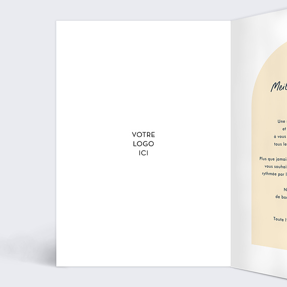 Carte de vœux entreprise Tunnel Intérieur Gauche