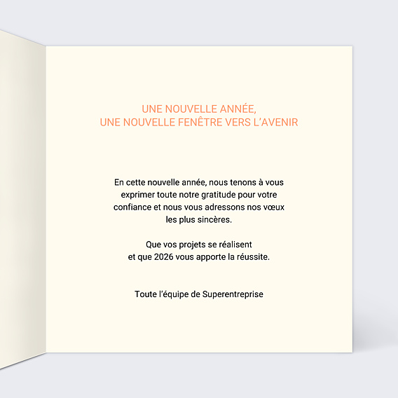 Carte de Voeux Entreprise Meilleur à Venir