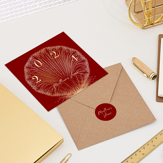 Carte de vœux entreprise Artifices Après 4