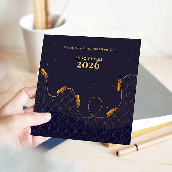 Carte de vœux entreprise Camionneur Après 4