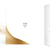 Carte de vœux entreprise Bicolore Design Intérieur Gauche