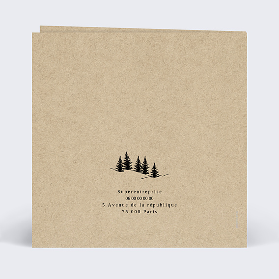Carte de Voeux Entreprise Montagne kraft