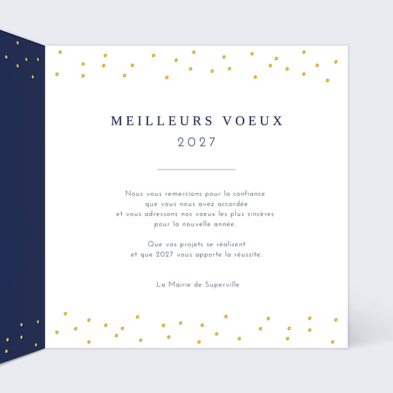 Carte de Voeux Entreprise Skyline Ville