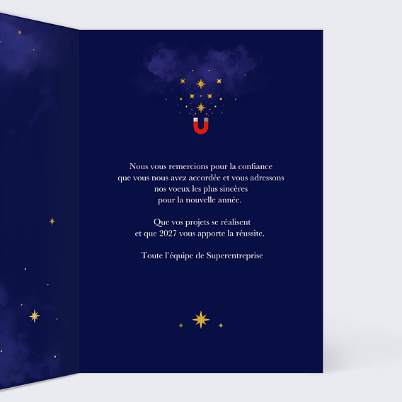 Carte de Voeux Entreprise Concept positif
