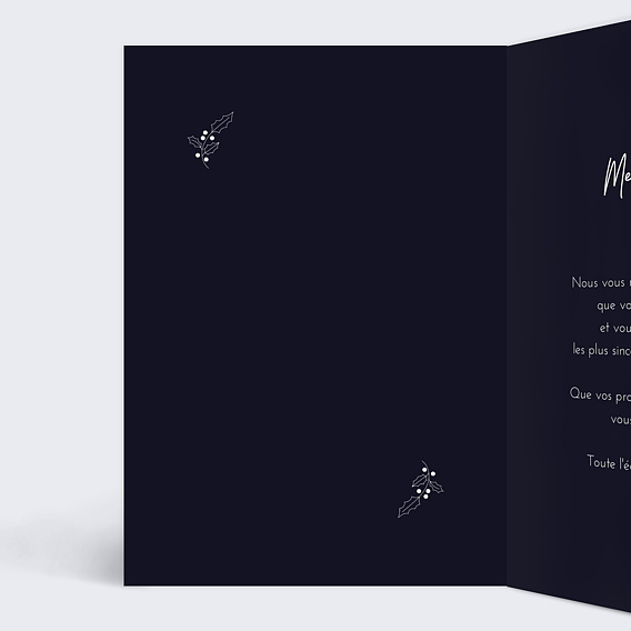 Carte de vœux entreprise Botanique Intérieur Gauche