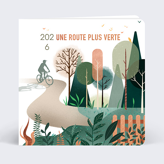 Carte de Voeux Entreprise Route Verte