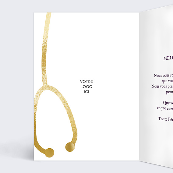 Carte de Voeux Entreprise Blouse