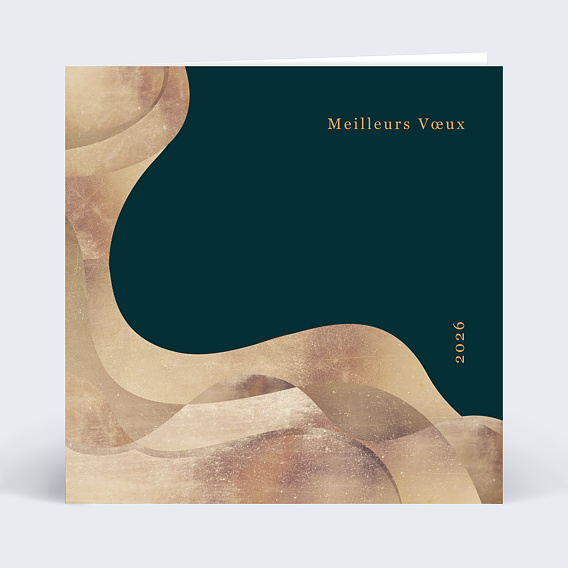 Carte de vœux entreprise Quartz Recto