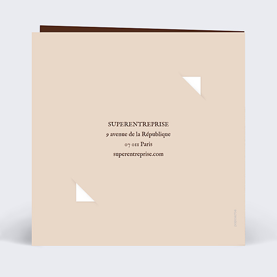 Carte de Voeux Entreprise Chocolat Succès