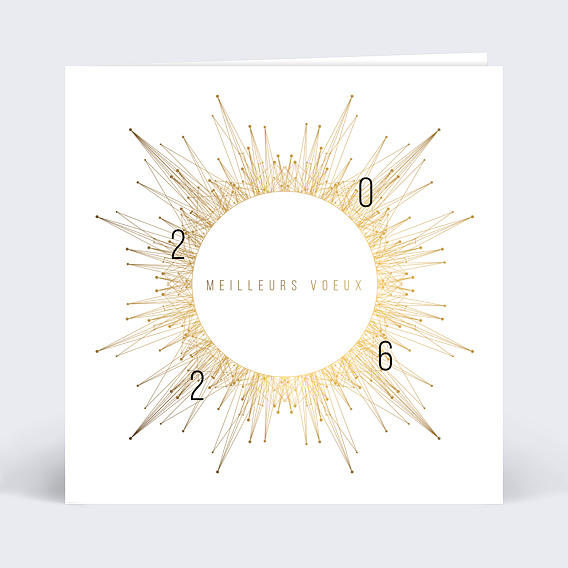 Carte de vœux entreprise Connexions Recto